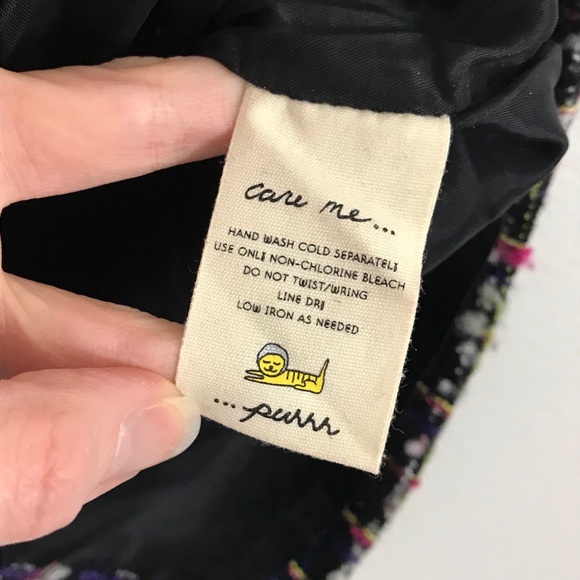 Anthropologie Taikonhu Yellow Cat 0 Skirt Black - Picture 7 of 10